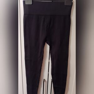 Seamless high waist ribbed long athletic pants